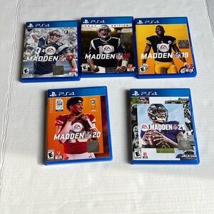 PS4 Madden 17-21 EUC 
Adult owned $17 per game